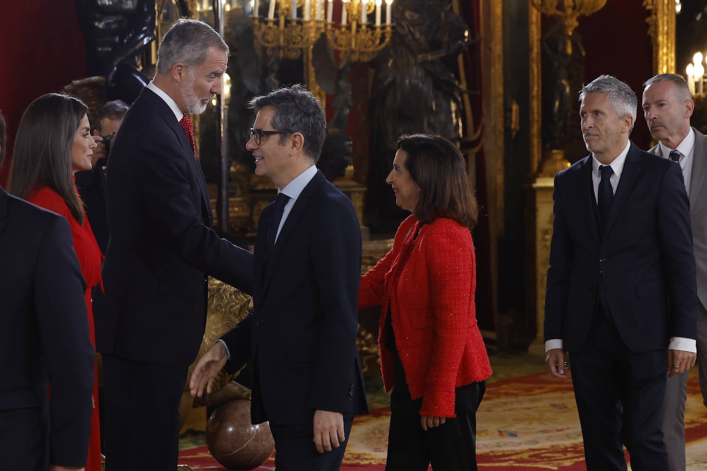 Fotos de la recepción de los reyes de España con motivo del Día de la Fiesta Nacional