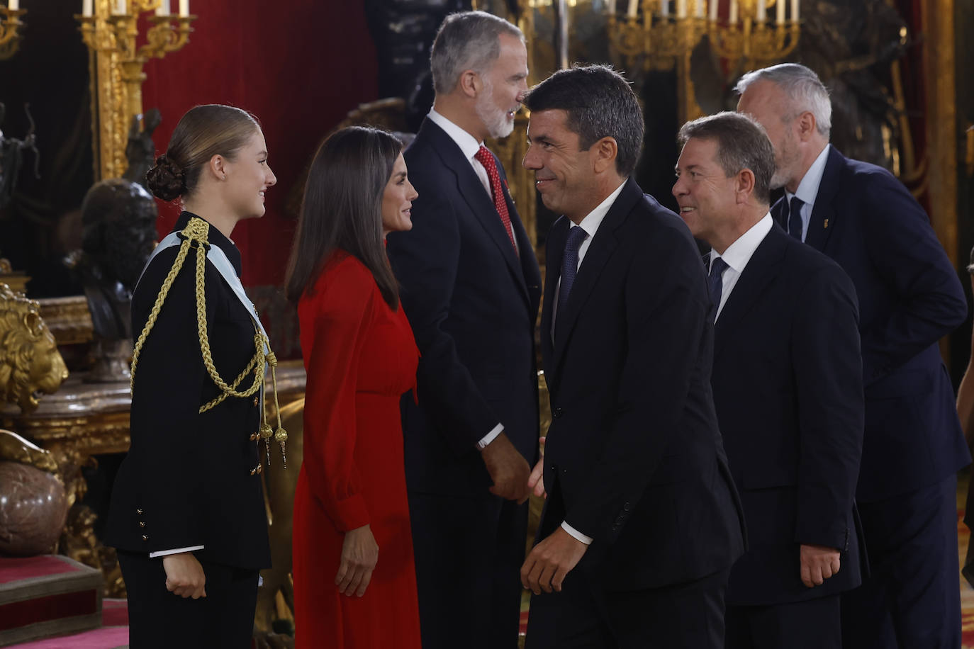 Fotos de la recepción de los reyes de España con motivo del Día de la Fiesta Nacional