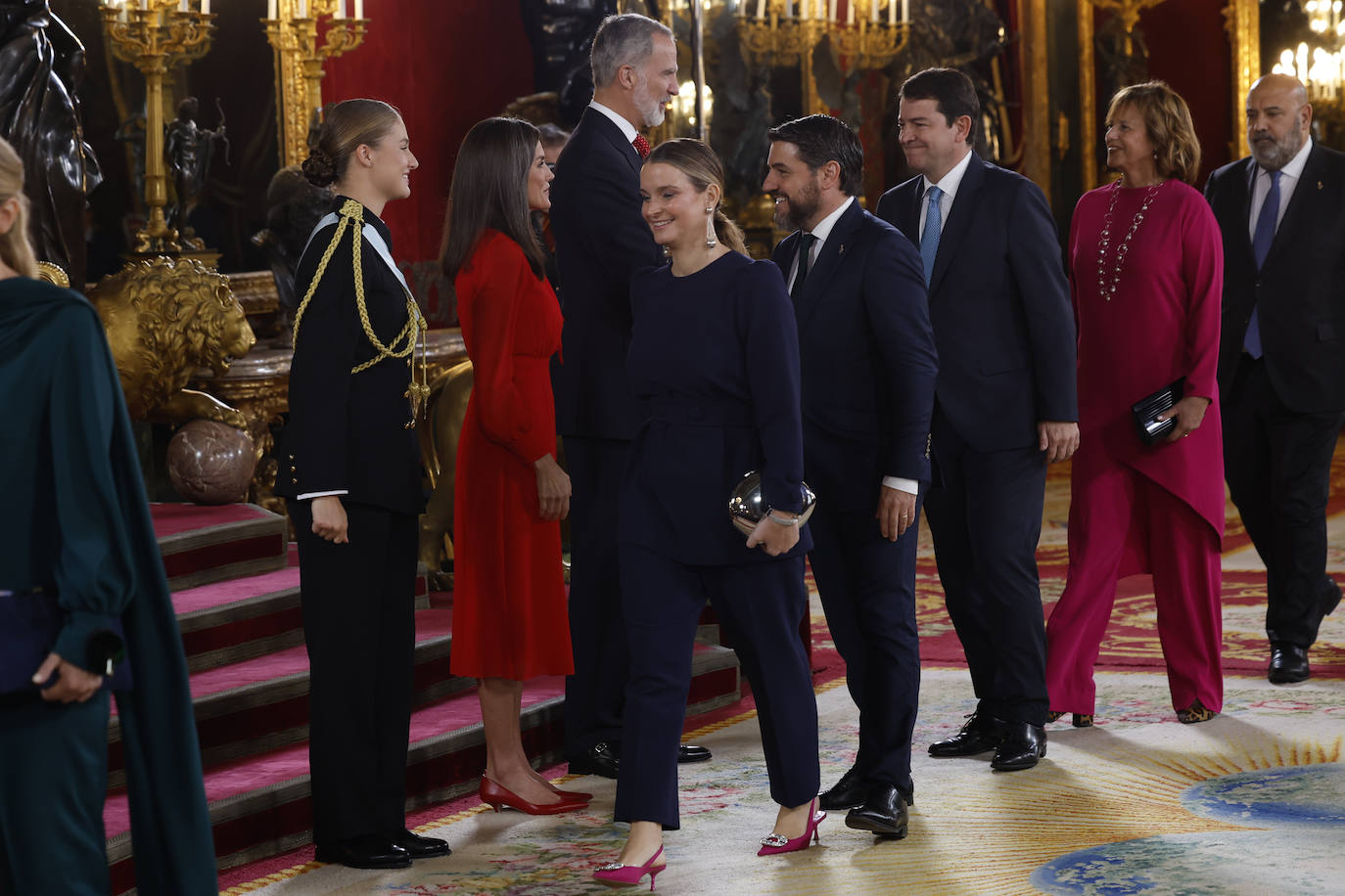 Fotos de la recepción de los reyes de España con motivo del Día de la Fiesta Nacional