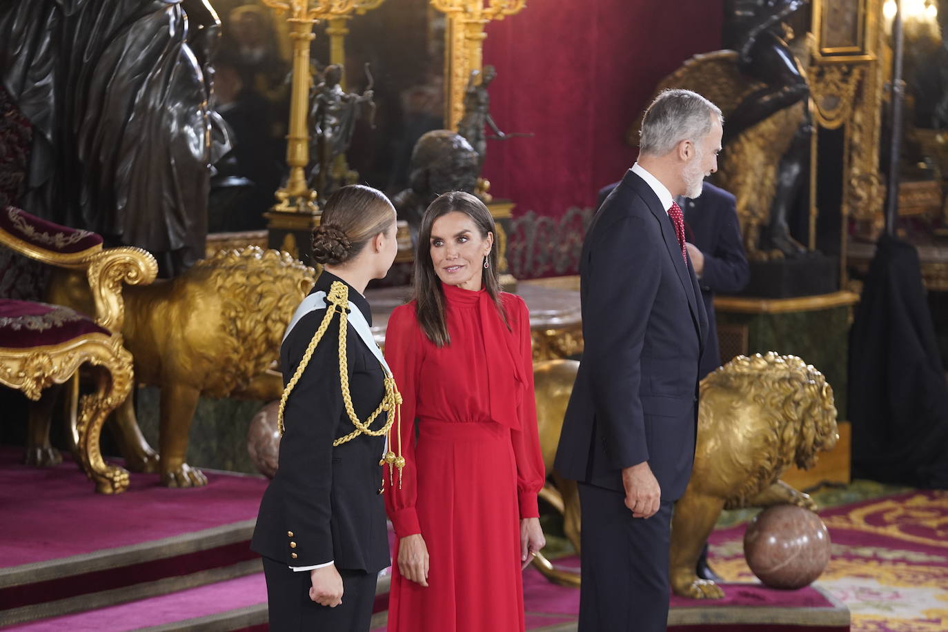 Fotos de la recepción de los reyes de España con motivo del Día de la Fiesta Nacional