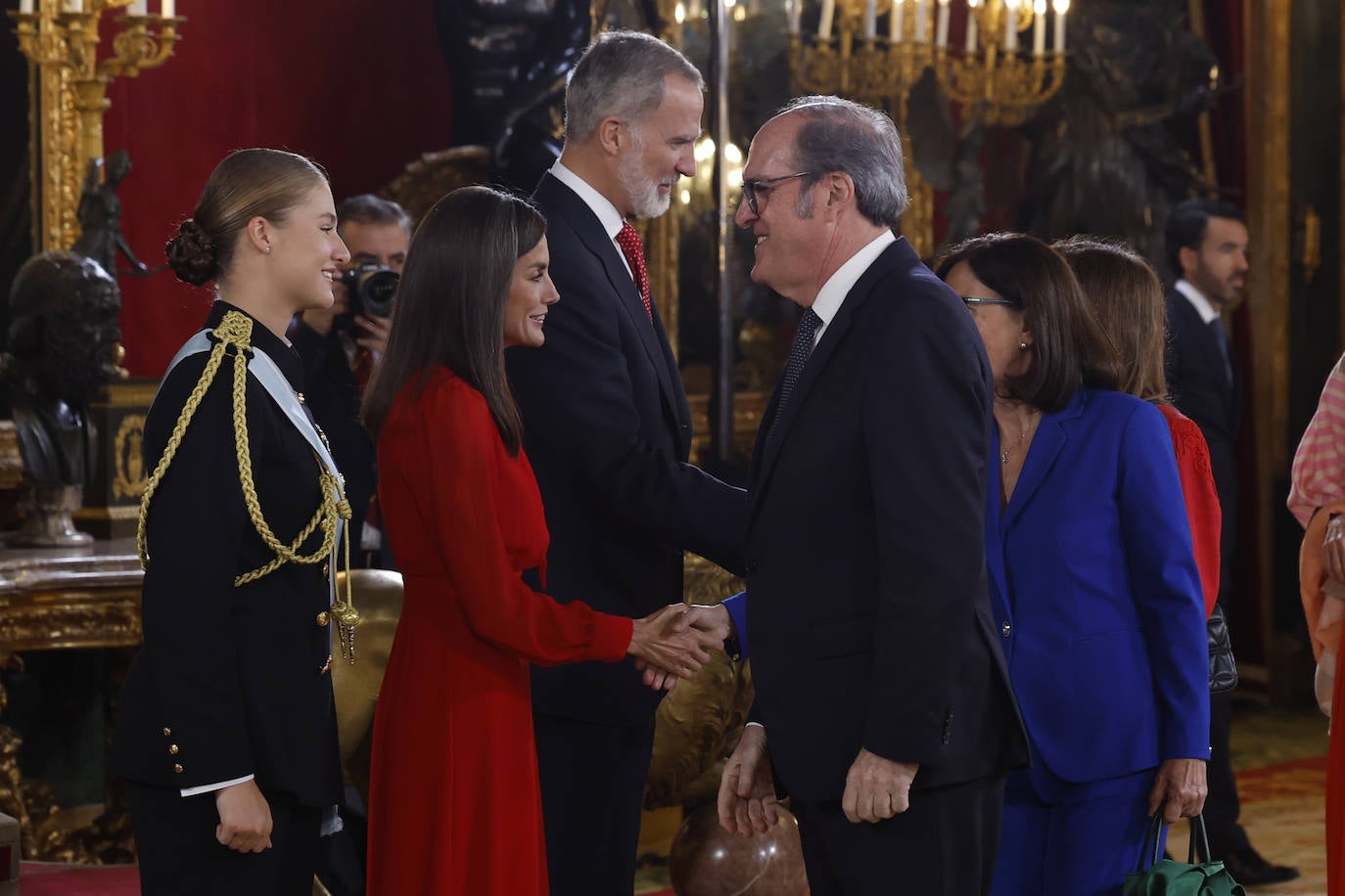 Fotos de la recepción de los reyes de España con motivo del Día de la Fiesta Nacional