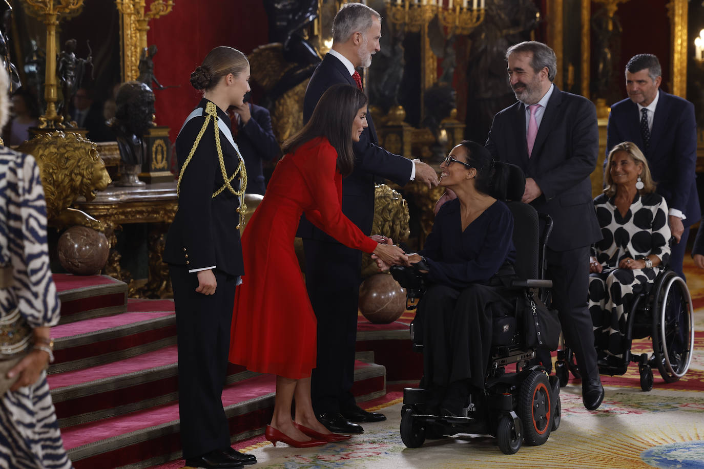 Fotos de la recepción de los reyes de España con motivo del Día de la Fiesta Nacional