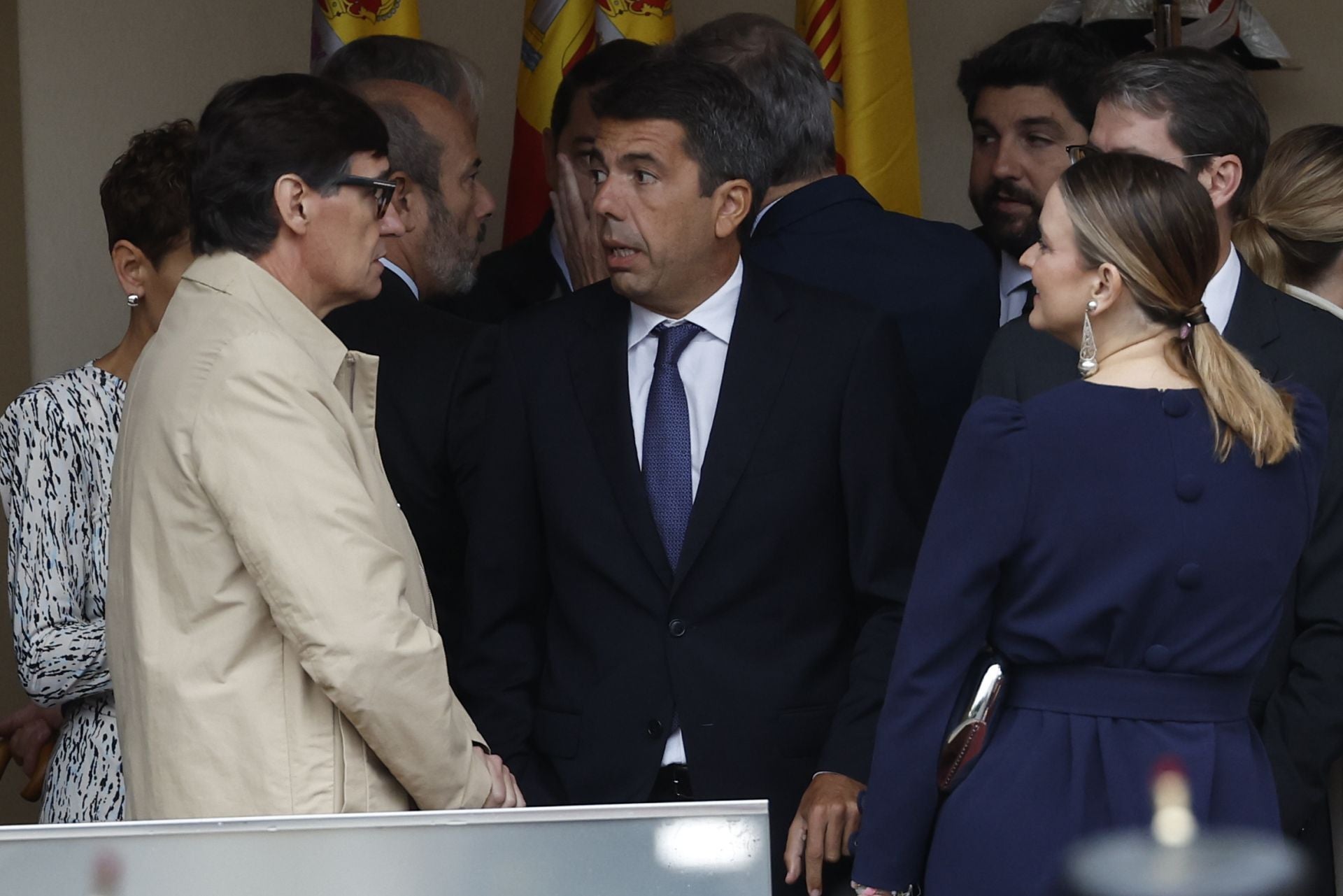 Mazón, con el presidente de la Generalitat de Cataluña, Salvador Illa