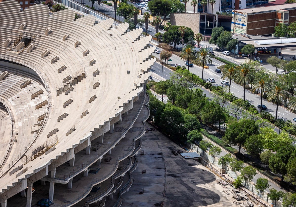 Grada del nuevo estadio en Cortes Valencianas.