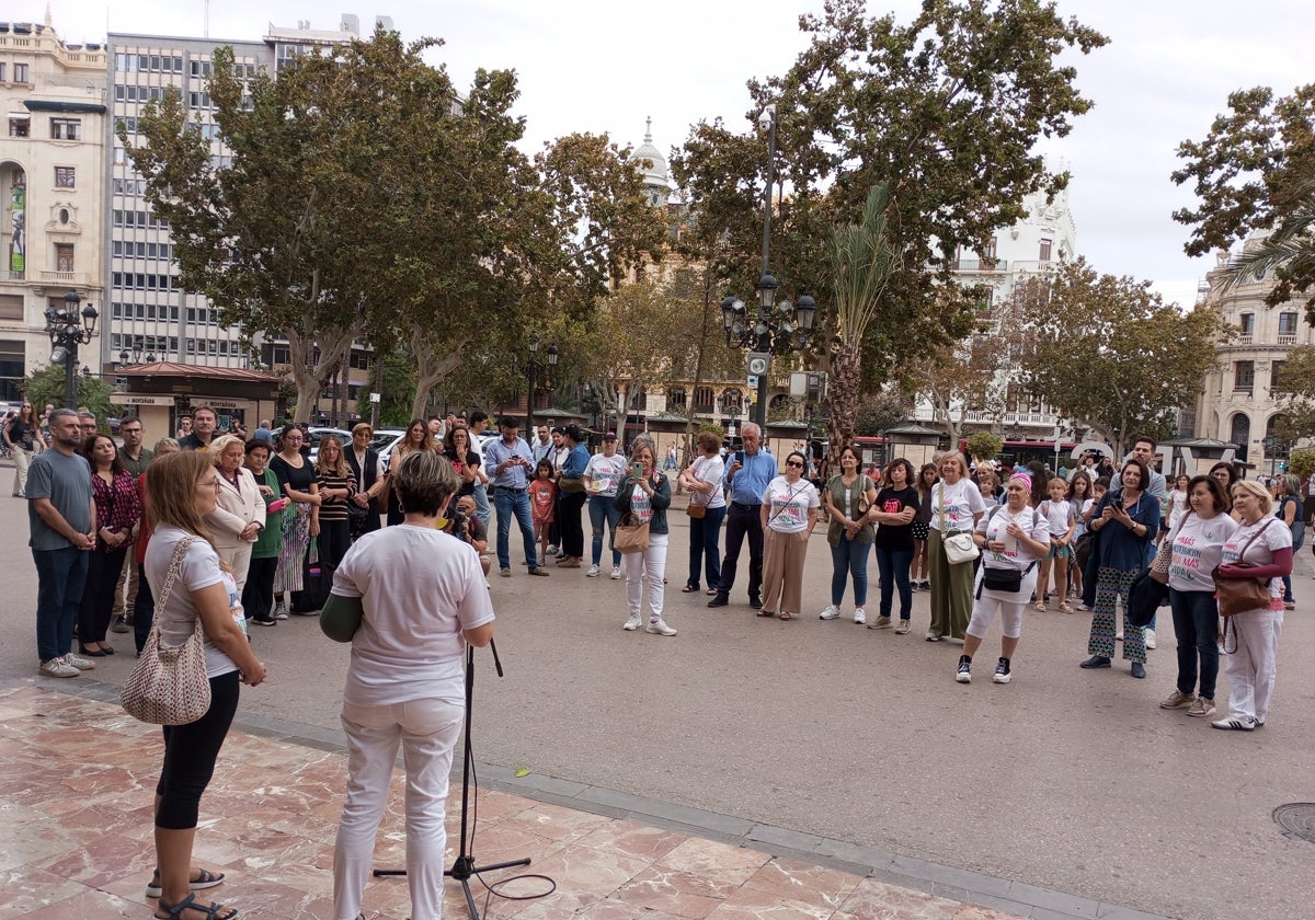 Un momento del acto reivindicativo.