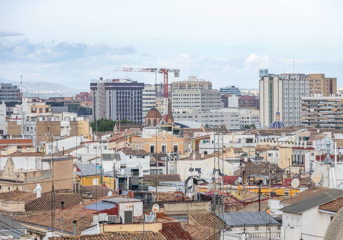 Vista aérea de Valencia.