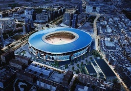 Imagen virtual del nuevo Mestalla.