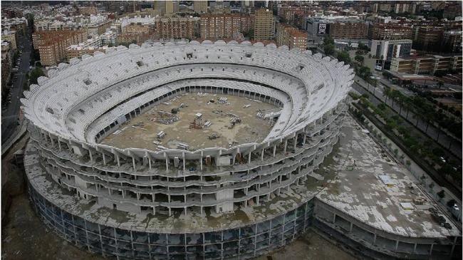 Imagen antes - Antes y después del nuevo Mestalla.