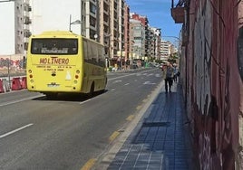 La calle San Vicente Mártir de Valencia, a la altura del número 249, en una imagen de archivo.