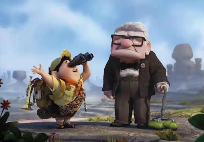 Fotograma de la película de animación 'Up'.