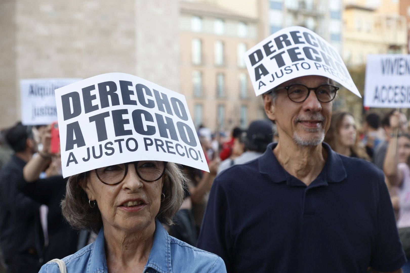 Manifestación en Valencia para protestar contra la crisis de la vivienda