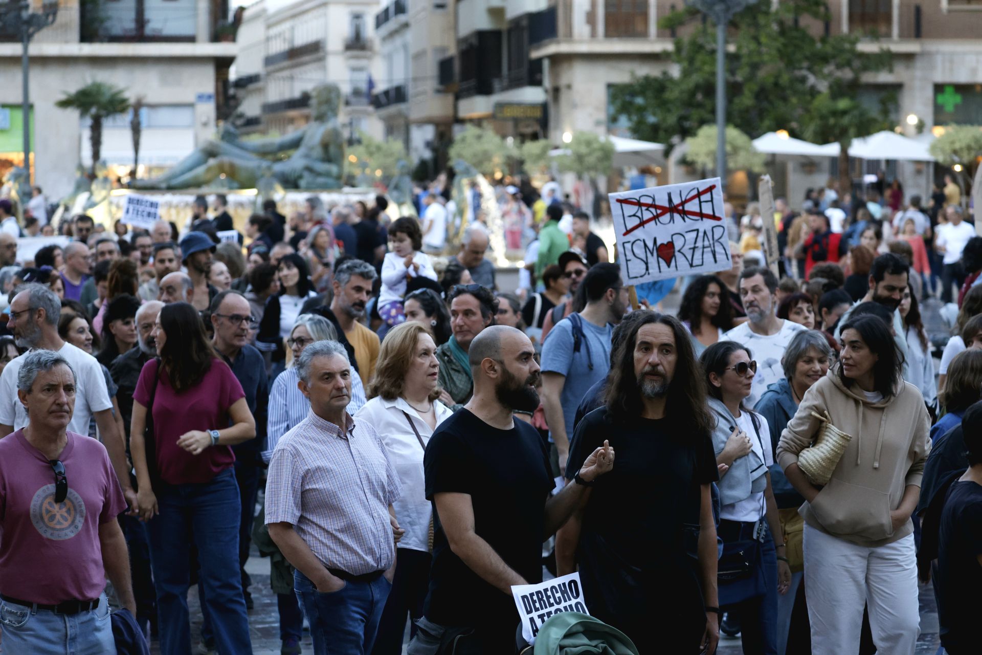 Manifestación en Valencia para protestar contra la crisis de la vivienda