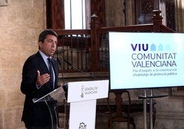 Carlos Mazón, en la presentación del plan de vivienda del Consell.