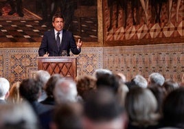 Carlos Mazón, en el acto institucional del pasado 9 d'Octubre.