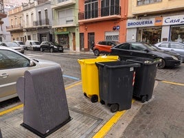 Contenedores en Carcaixent.