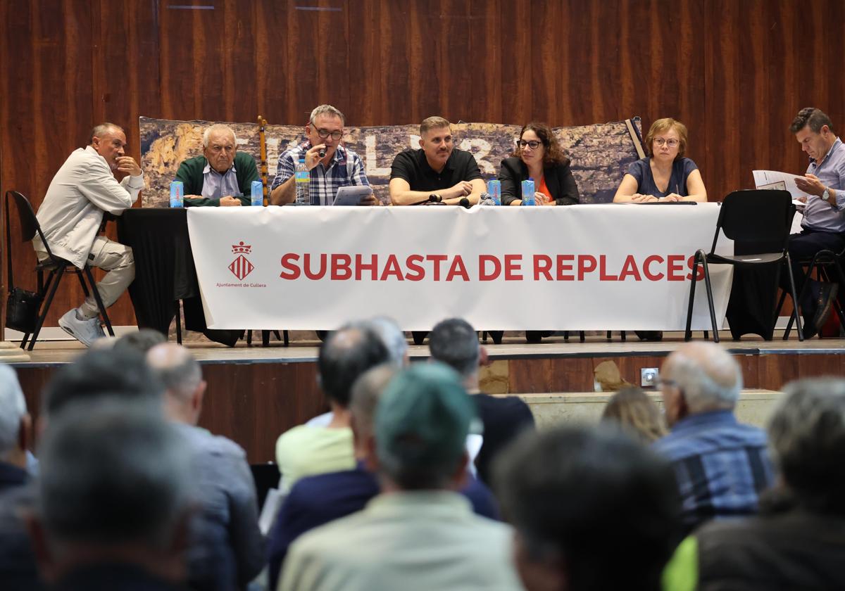 Acto de subasta en Cullera.