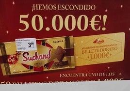 Promoción de Suchard en un supermercado.