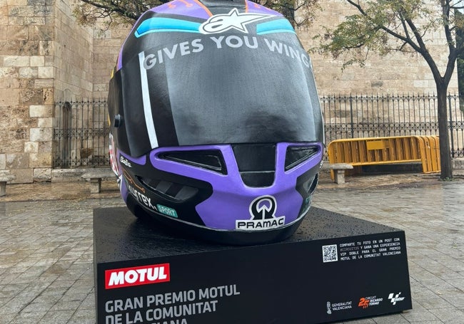 Réplica del casco que utiliza JOrge Martín.