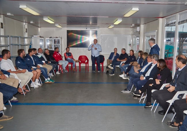 El coloquio durante la presentación de de Vela de la Petxina