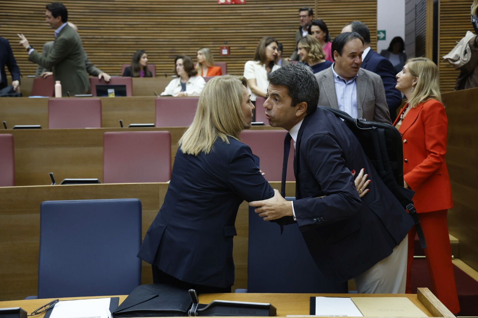 FOTOS | Sesión de control a Mazón en Les Corts