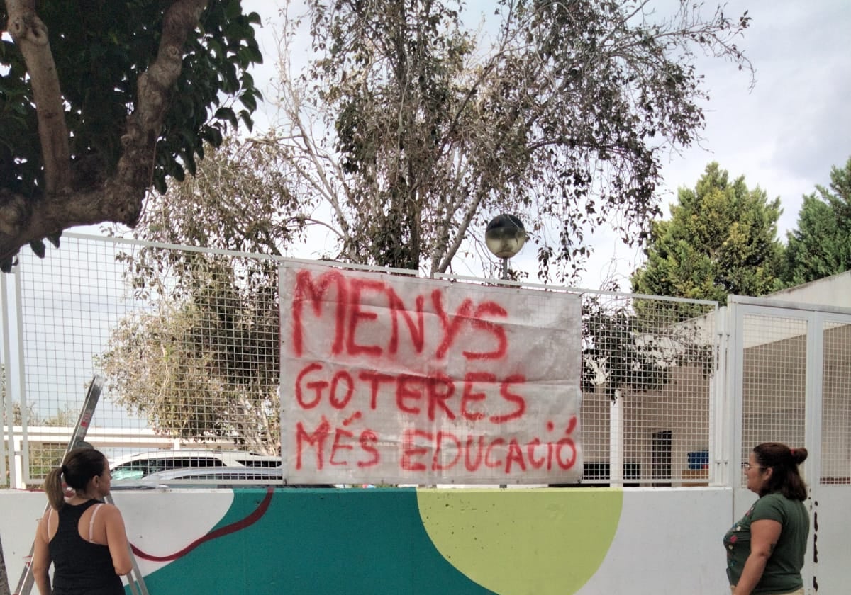 Pancartas de protestas.