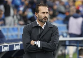 Rubén Baraja, durante el encuentro en Getafe.