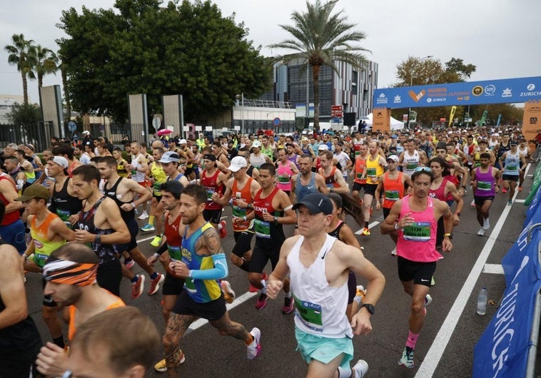 Así ha sido la salida de la Medio Maratón de Valencia