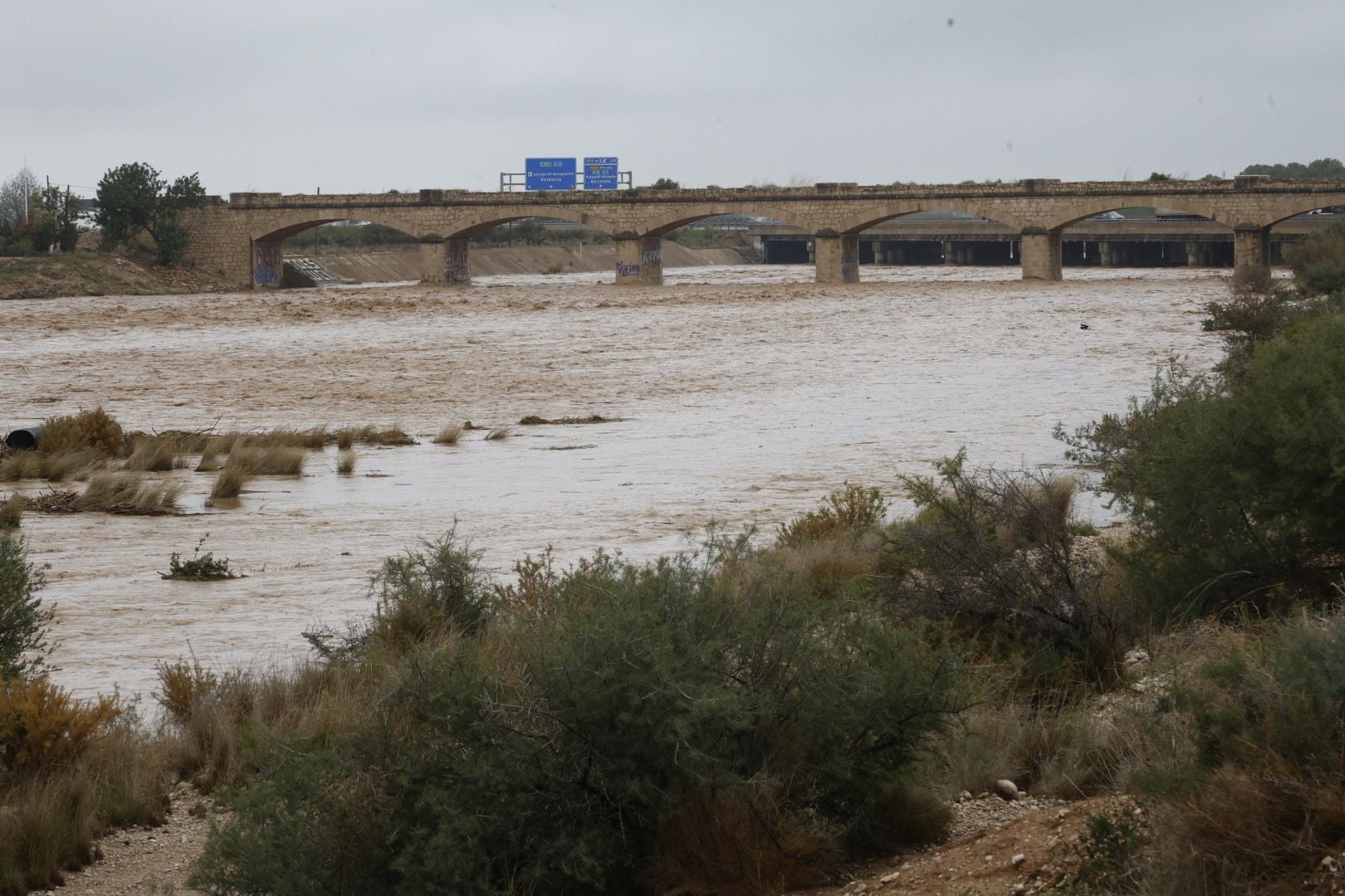 Inundación del barranco de Godelleta.