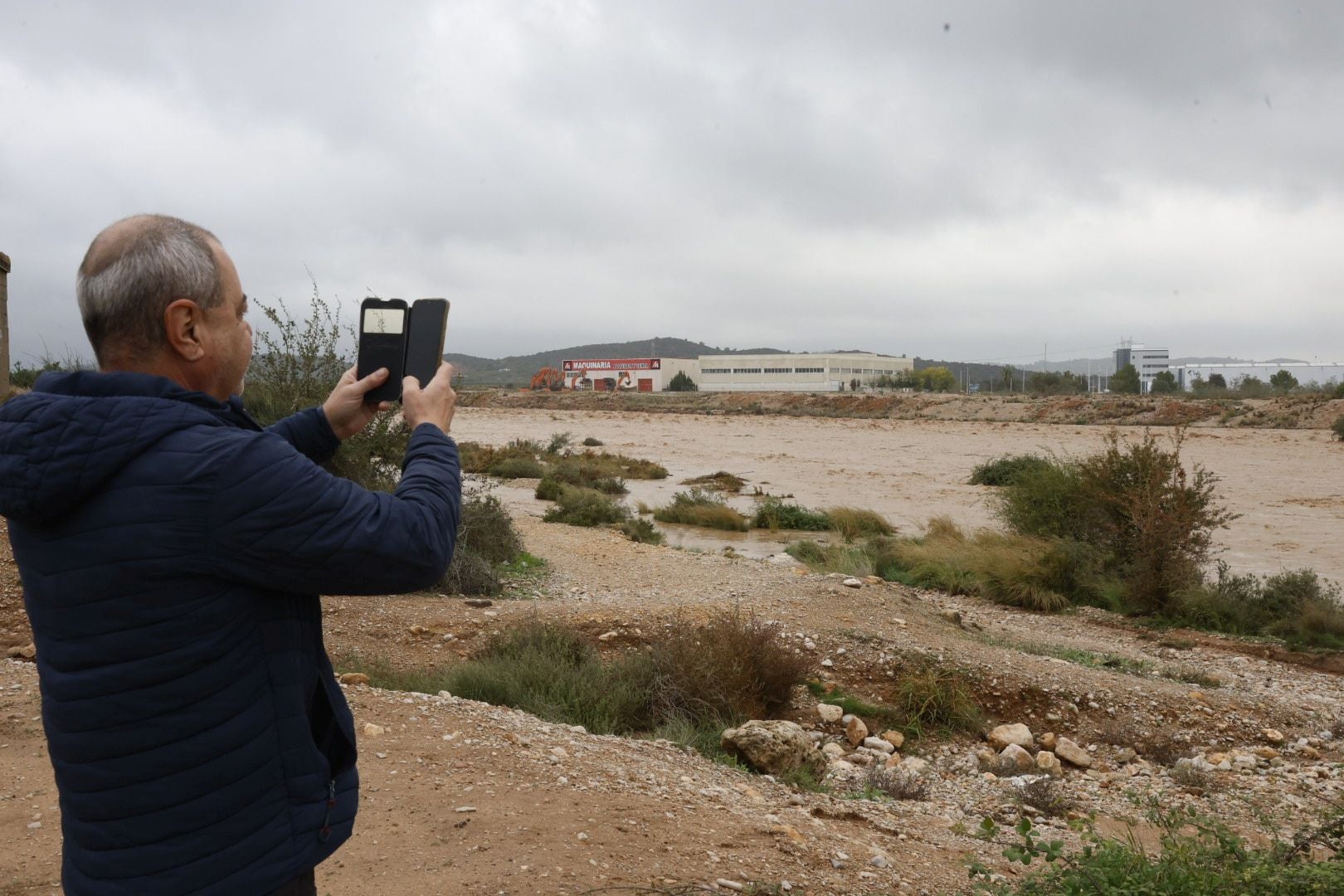 Inundación del barranco de Godelleta.