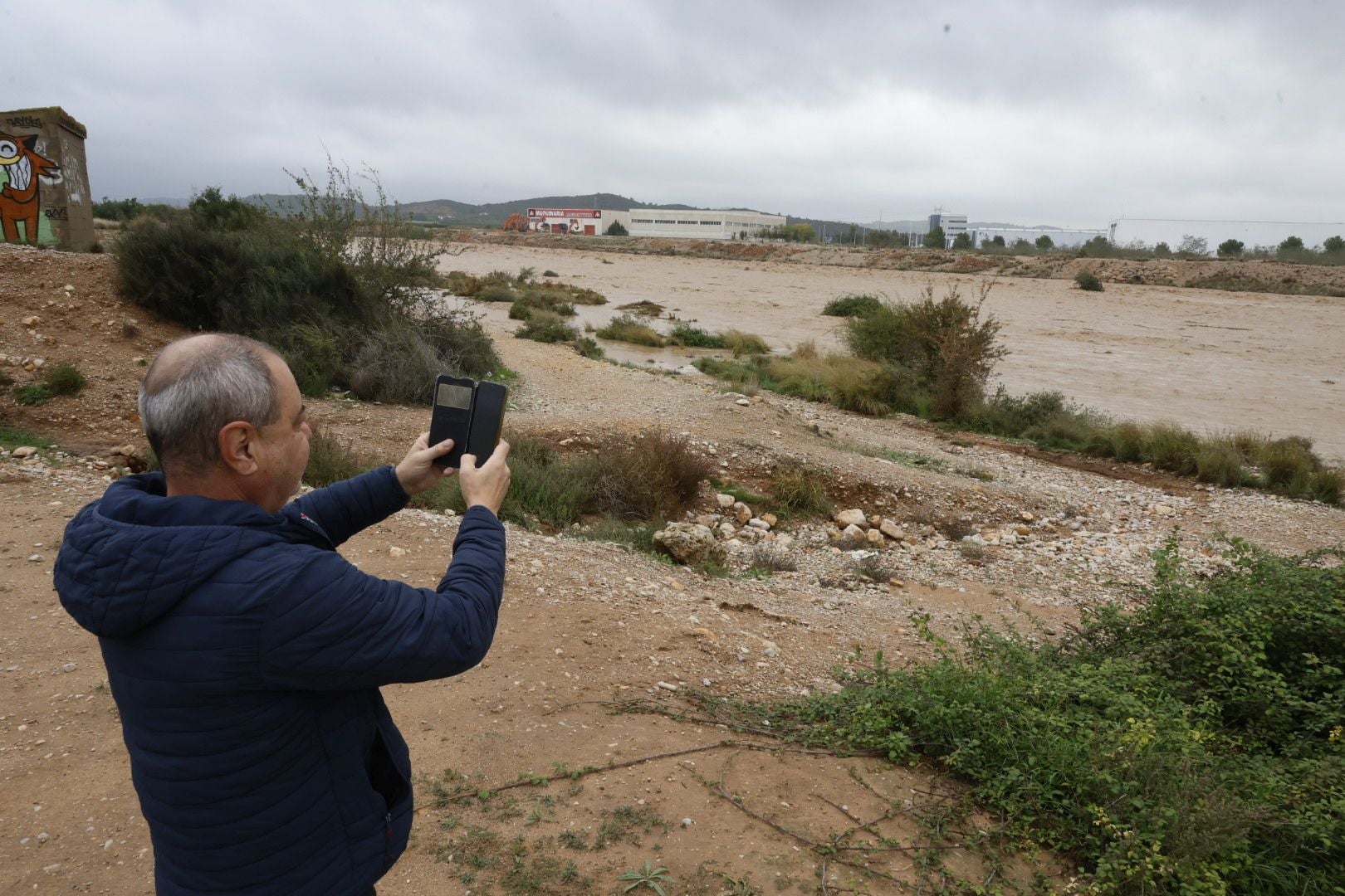 Inundación del barranco de Godelleta.