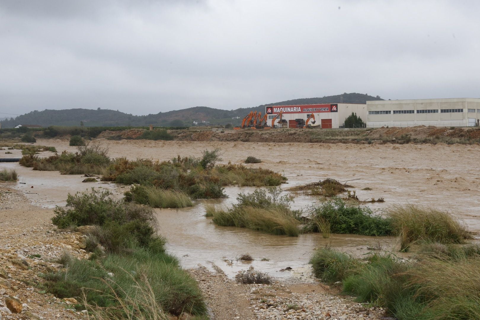 Inundación del barranco de Godelleta.