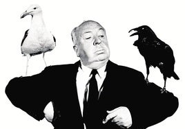 Alfred Hitchcock, imagen de archivo.