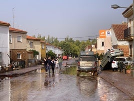 Eefectos de las lluvias en Utiel.