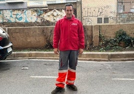 Héroe.Iván Cegoñino, conductorde grúa, salvó la vida a decenas de personas.