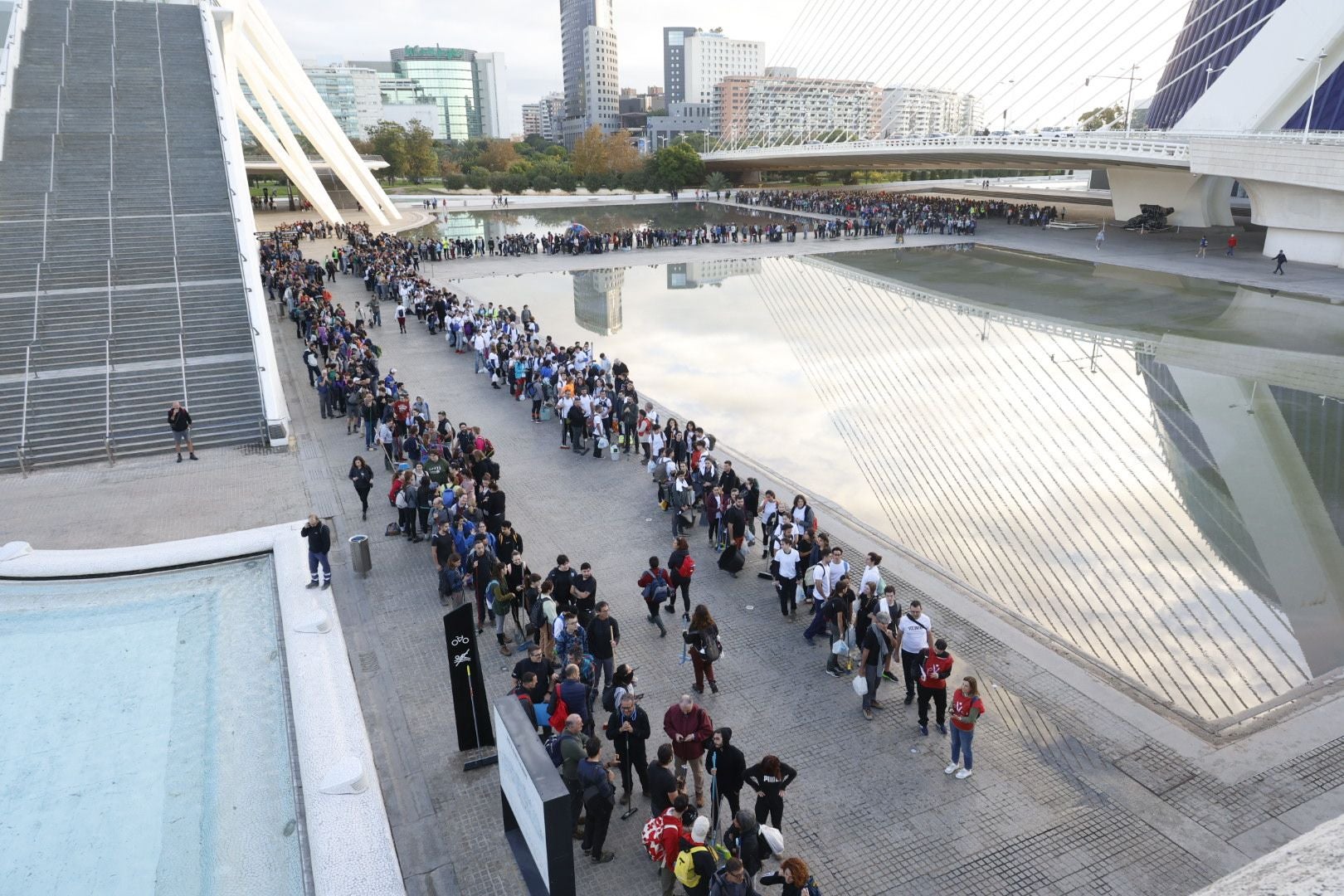 Fotos: miles de voluntarios acuden al Museo Príncipe Felipe de Valencia