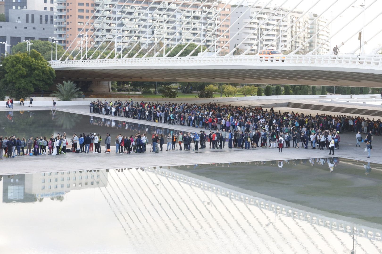 Fotos: miles de voluntarios acuden al Museo Príncipe Felipe de Valencia