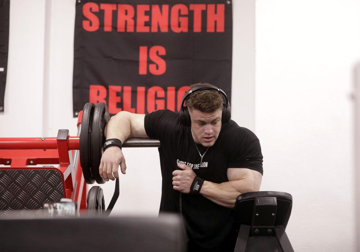 Joan Pradells en su gimnasio.