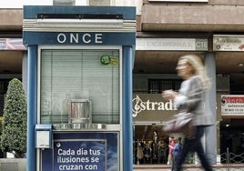 Un kiosco de la ONCE en una imagen de archivo.