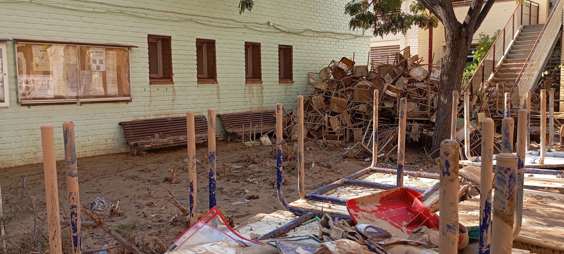 Así están los colegios destruidos por la DANA