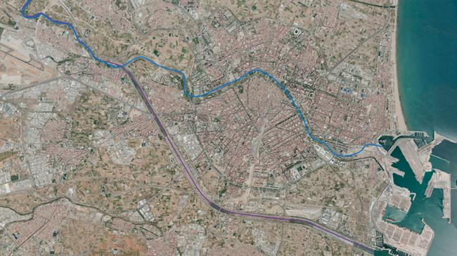 Imagen después - Explicación visual | Cómo el nuevo cauce del Turia fue salvavidas para unos y castigo para otros