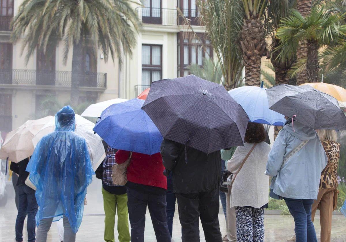 Lluvias en Valencia.