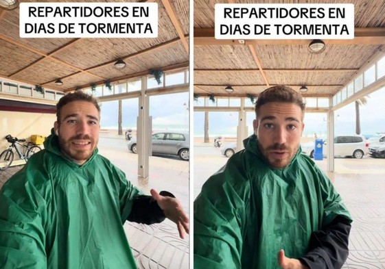 El mensaje de un repartidor de Glovo a los que hacen pedidos en días de tormenta: «La gente está muy equivocada»