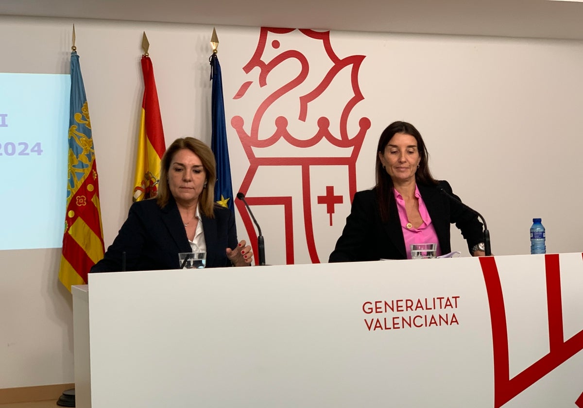 Camarero y Merino comparecen juntas para explicar lo aprobado por el Consell.