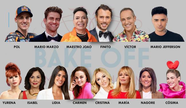 Los concursantes de la nueva edición de 'Bake Off: Famosos al horno'.