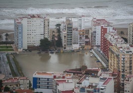 Vista de edificios en Cullera.