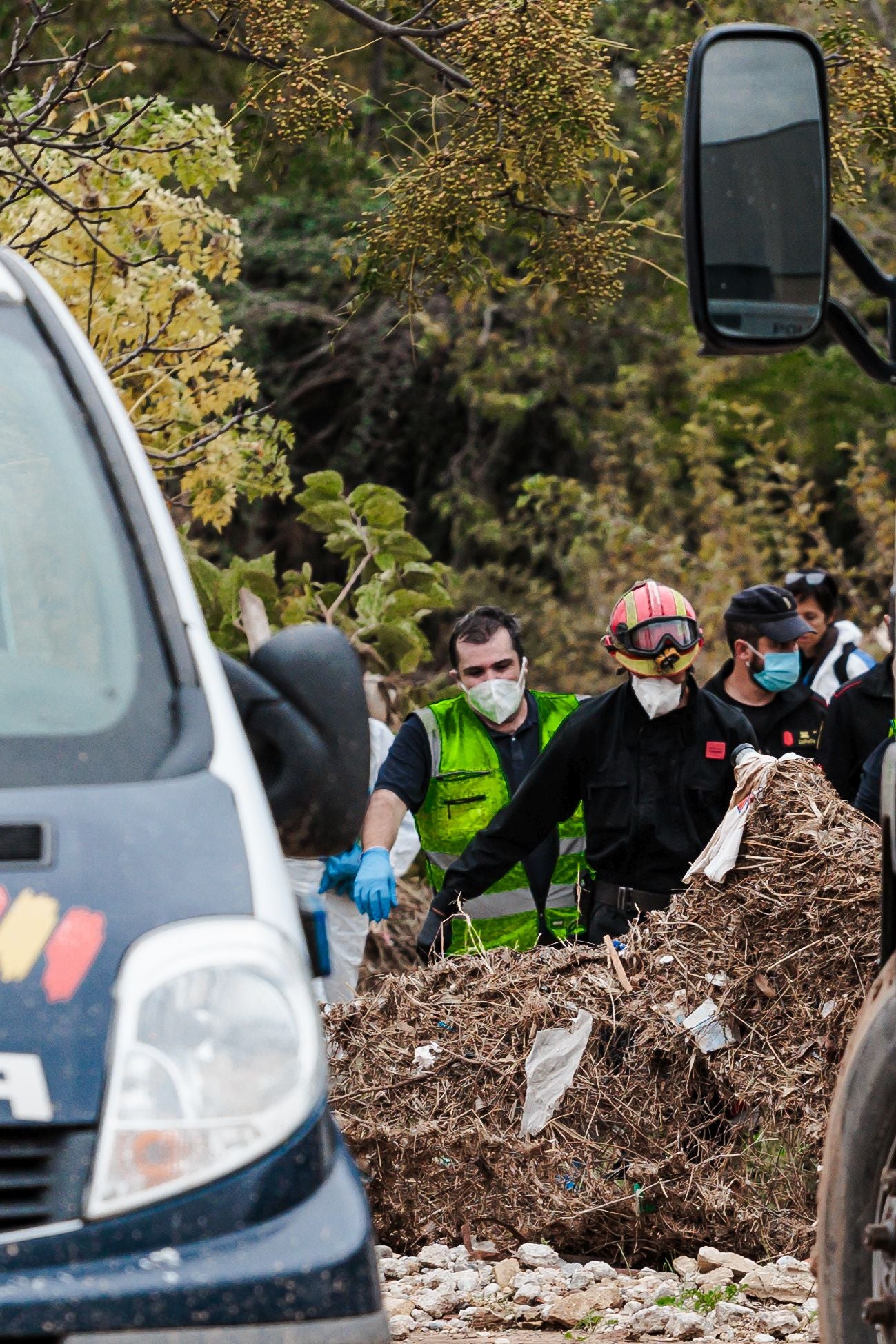 Hallan un cuerpo en un descampado de Sedaví durante los trabajos de búsqueda de desaparecidos por la DANA