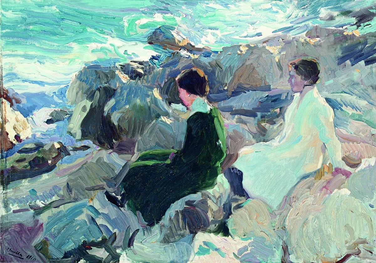 'La Caleta, Málaga', obra de Sorolla de 1910 que se puede ver en la exposición.