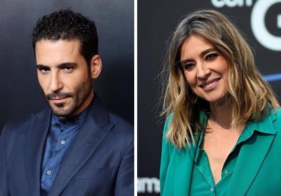 El actor Miguel Ángel Silvestre y la presentadora Sandra Barneda en una imagen de archivo.