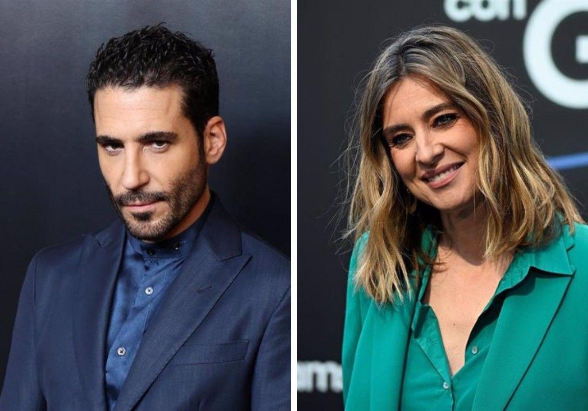 El actor Miguel Ángel Silvestre y la presentadora Sandra Barneda en una imagen de archivo.