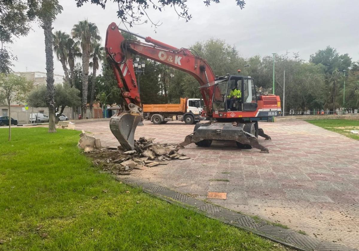 Arranque de las obras la pasada semana.